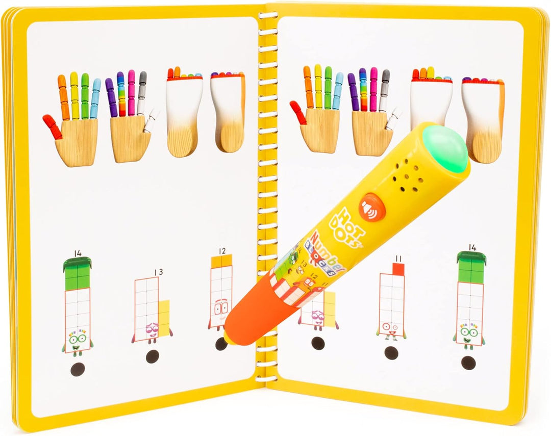 Learning Resources Hot Dots Numberblocks 11-20 Aktivitätsbuch mit interaktivem Stift, über 60 Aktivi