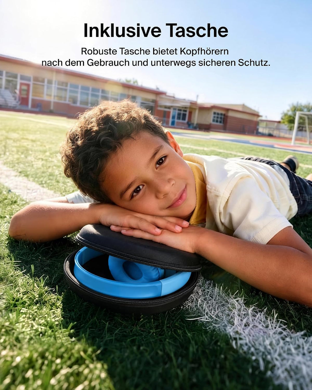 Belkin SoundForm Mini 2 kabelloser On-Ear-Bluetooth-Kopfhörer für Kinder, 55 h Laufzeit, Lautstärkeb