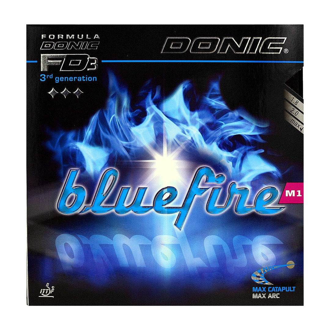 DONIC Belag Bluefire M1 Schwarz max, Schwarz max
