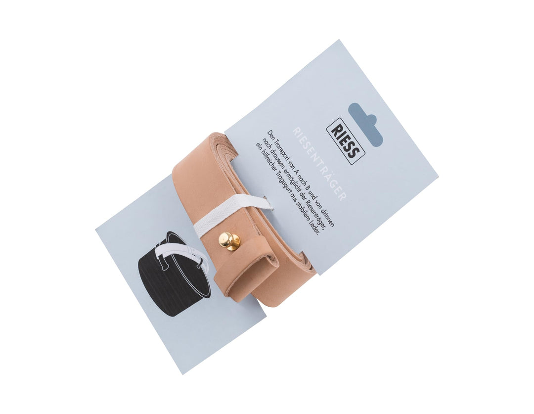 Riess, 4954-000, RIESENTRÄGER Tragegurt Leder 115 x 3,40 cm, CLASSIC - RIESEN UND ZWERGE, braun