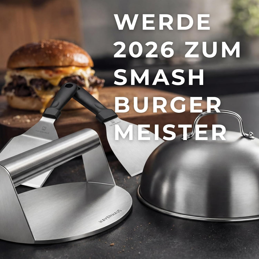 Patty Presse aus Edelstahl – Formring zur Portionierung von Fleisch – wiederverwendbares Küchenzubeh