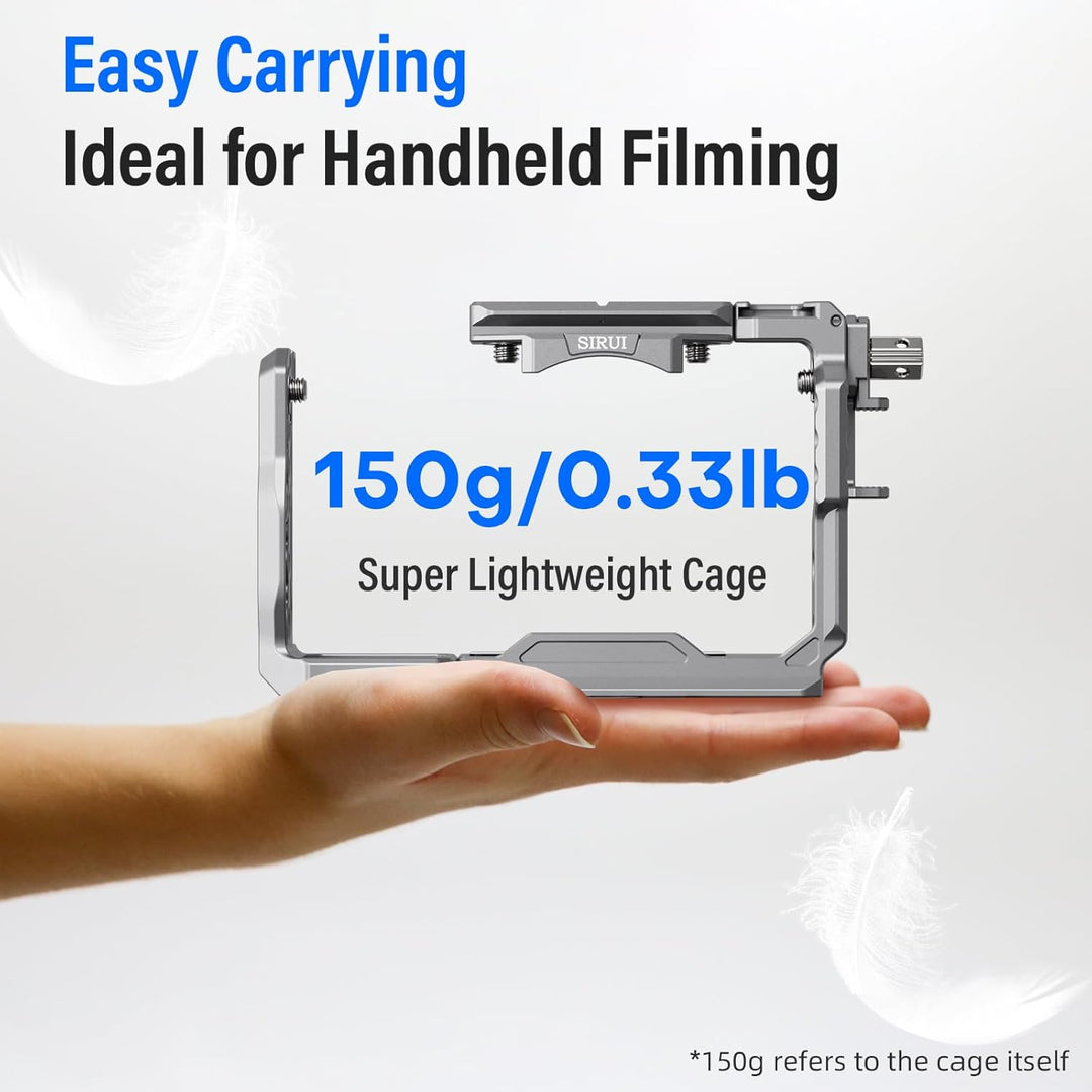 SIRUI FX3/FX30 Kamera Käfig Cage Kamerakäfig mit oberem Handgriff, Kameragehäuse mit HDMI-Kabelklemm