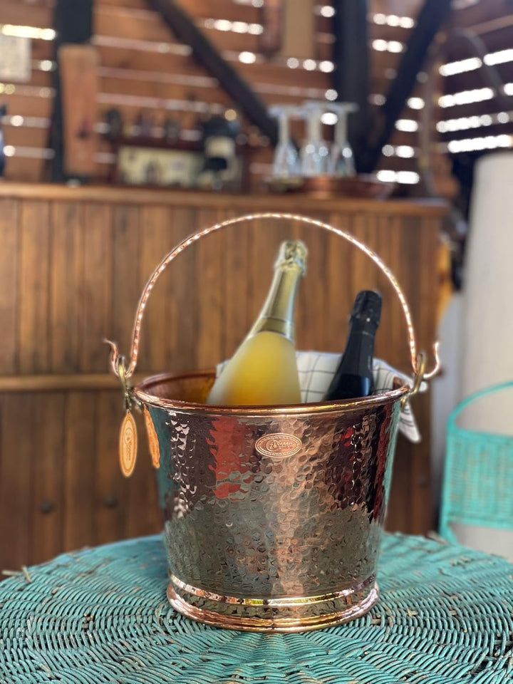 CopperGarden 8 Liter Kupfereimer | Stilvoller Eimer aus reinem Kupfer | Antibakteriell = wirkt gegen
