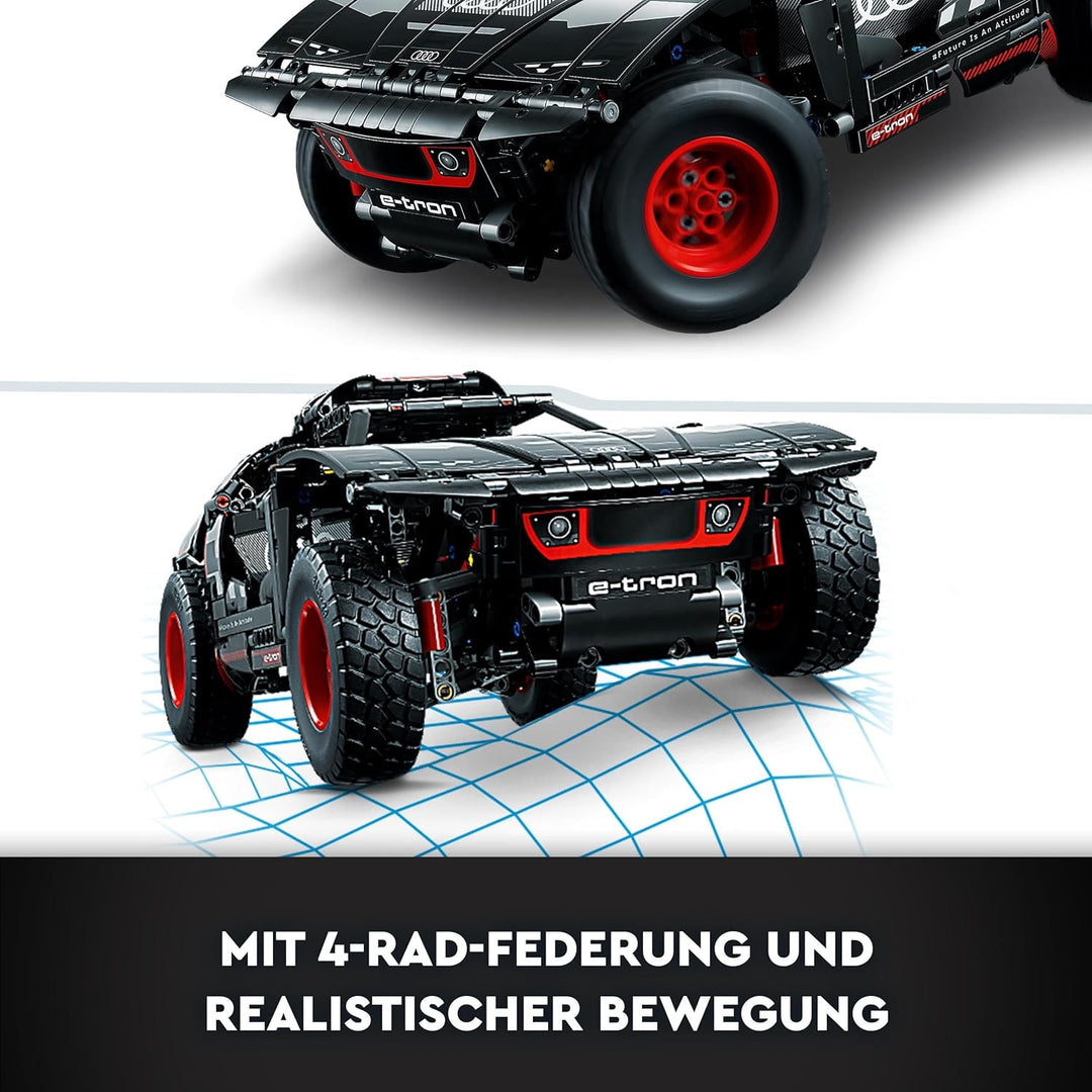 Lego 42160 Technic Audi RS Q e-tron, ferngesteuertes Rallye-Auto-Spielzeug, Dakar-Rallye-Geländewage