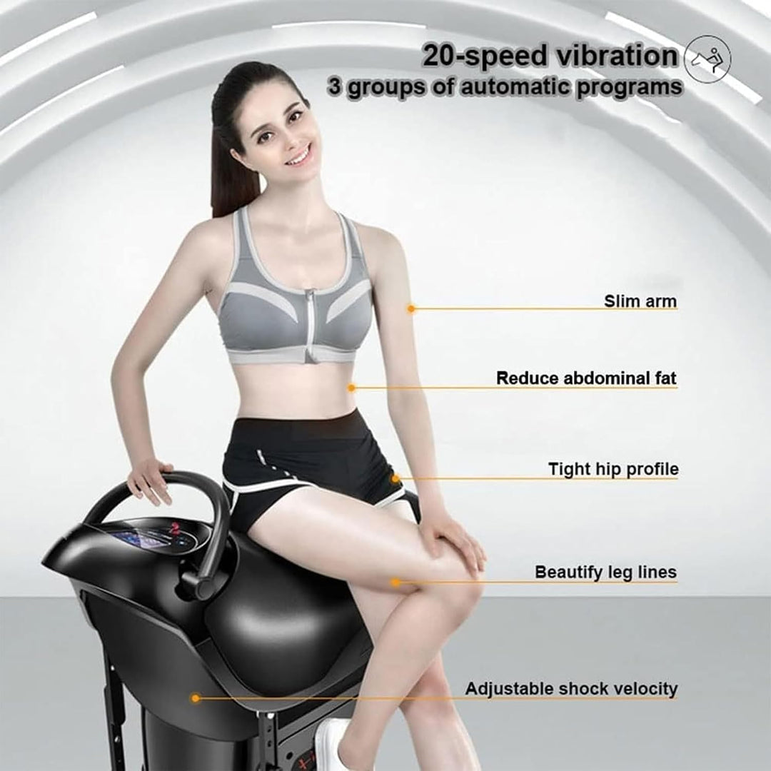 Elektrisches Reitgerät, 3D-Indoor-Pferdefitnessgerät Mit Anti-Rutsch-Pedalen Und Saugnapf-/Rollendes