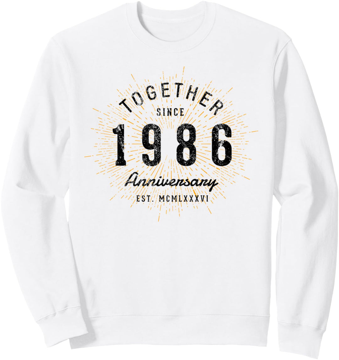 Zusammen seit 1986 Jahrestag Sweatshirt