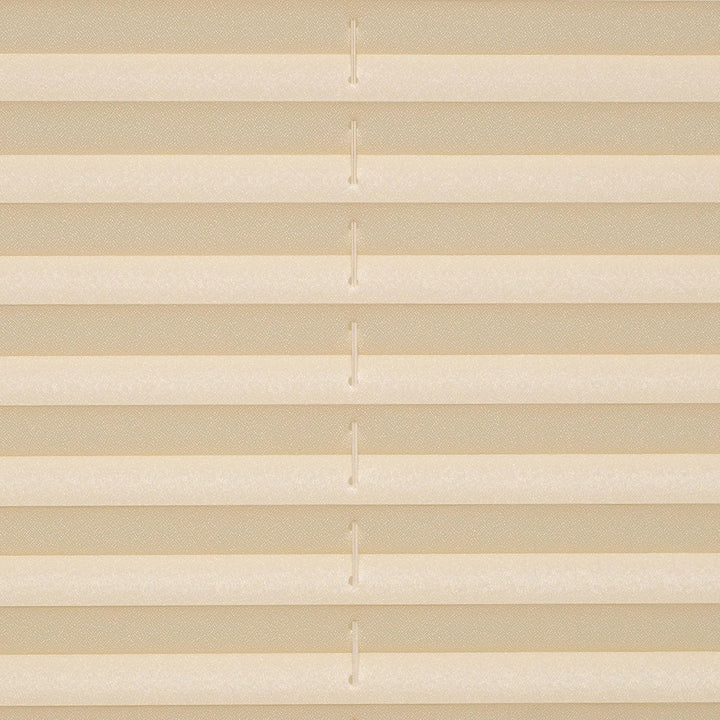 Liedeco® Plissee verspannt mit Klemmträger; 60 x 130 cm Ecru (beige) (BxH); lichtdurchlässig Blickdi