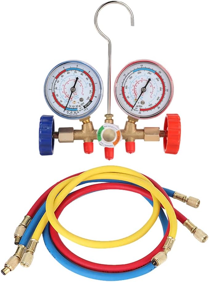 Vakuumpumpe Manifold Gauge Set, Fydun Kältemittel Klimaanlagen Werkzeuge AC Diagnose Manifold Anzeig