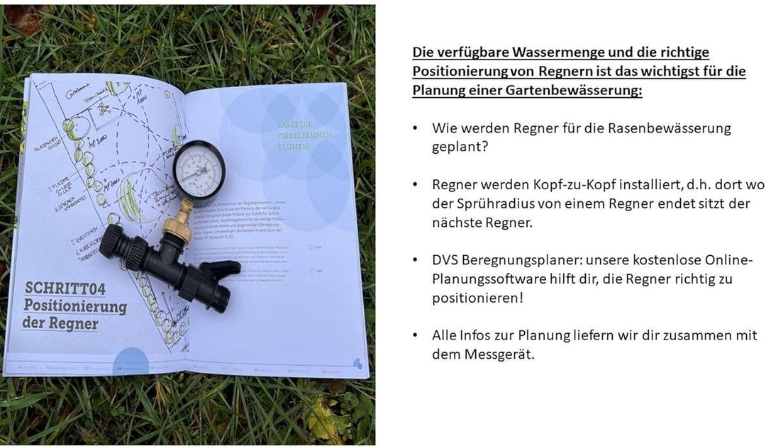 Plug&Rain DVS Beregnung Messgerät: Wie viele Regner an die Gartenbewässerung? Bewässerung für deinen
