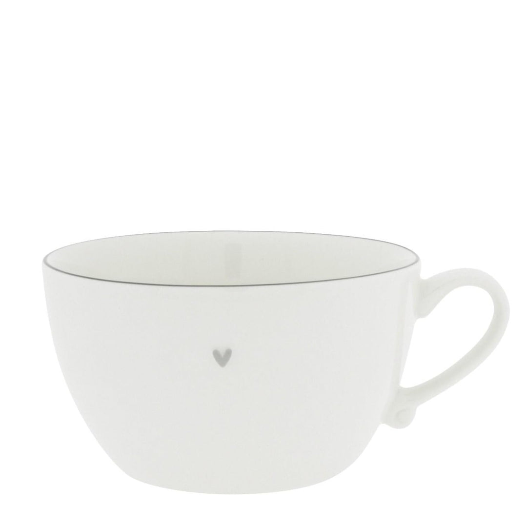BC Soup Bowl little Heart Keramik weiss grau grosse Tasse Suppentasse Keramikgeschirr BC Soup Bowl K