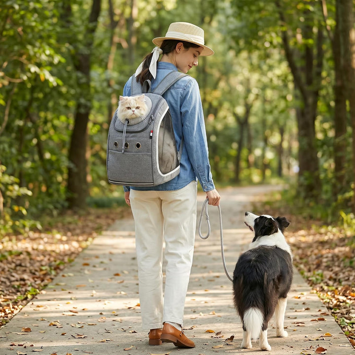 ALLSOPETS Haustier Hunde Rucksäcke Tragbar Transport Rucksack Reisen Tragetasche für Haustiere Reise