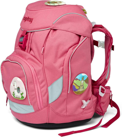 ergobag Kollektion 2020 Schulranzen-Set, OneSize Lamas in Bärjamas - Rosa, Lamas in Bärjamas - Rosa