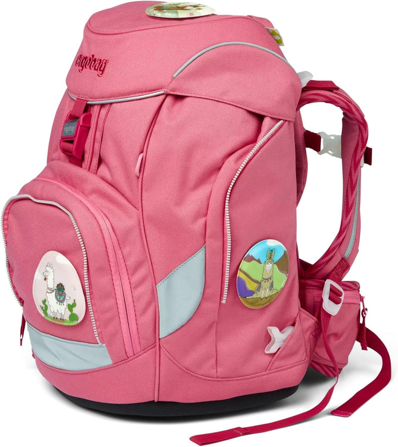 ergobag Kollektion 2020 Schulranzen-Set, OneSize Lamas in Bärjamas - Rosa, Lamas in Bärjamas - Rosa