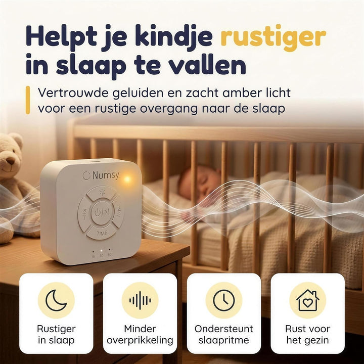 Numsy Original White Noise Machine Baby - Witte Ruis Baby - Slaaphulp