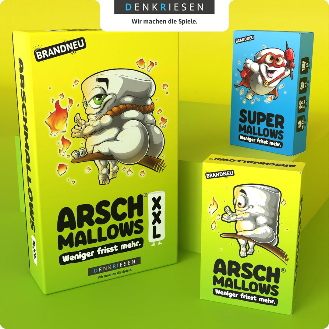 DENKRIESEN ARSCHMALLOWS® Collector's Edition – Weniger frisst mehr. | Wasserfest | Kartenspiel | Ab