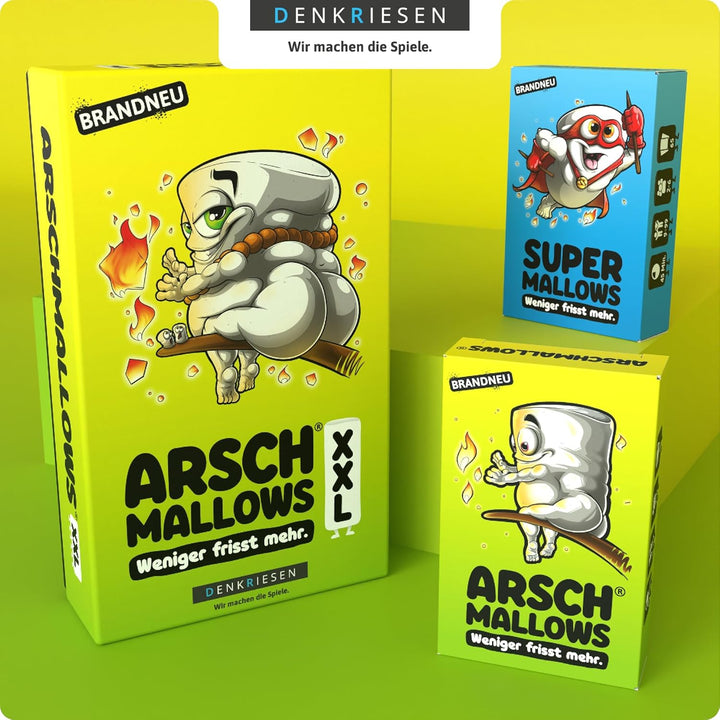 DENKRIESEN ARSCHMALLOWS® Collector's Edition – Weniger frisst mehr. | Wasserfest | Kartenspiel | Ab