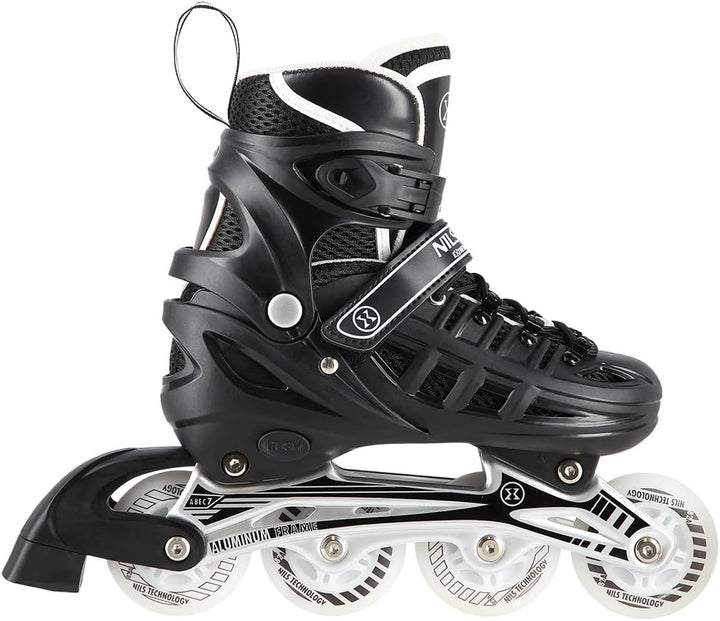 LED 4-in-1 Inline-Rollschuhe Triskates Schlittschuhe mit einstellbarer Grösse 31–42 Inlines ABEC7 fü