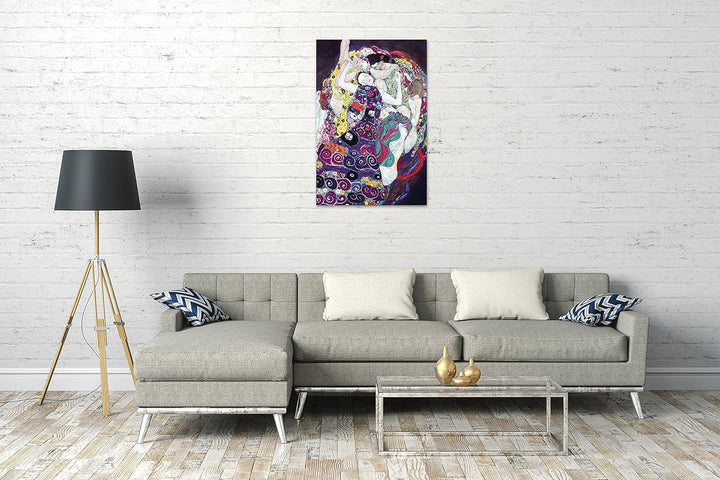 Printed Paintings Leinwand (60x80cm): Gustav Klimt - Die Jungfrau (1913) 60x80 cm, 60x80 cm