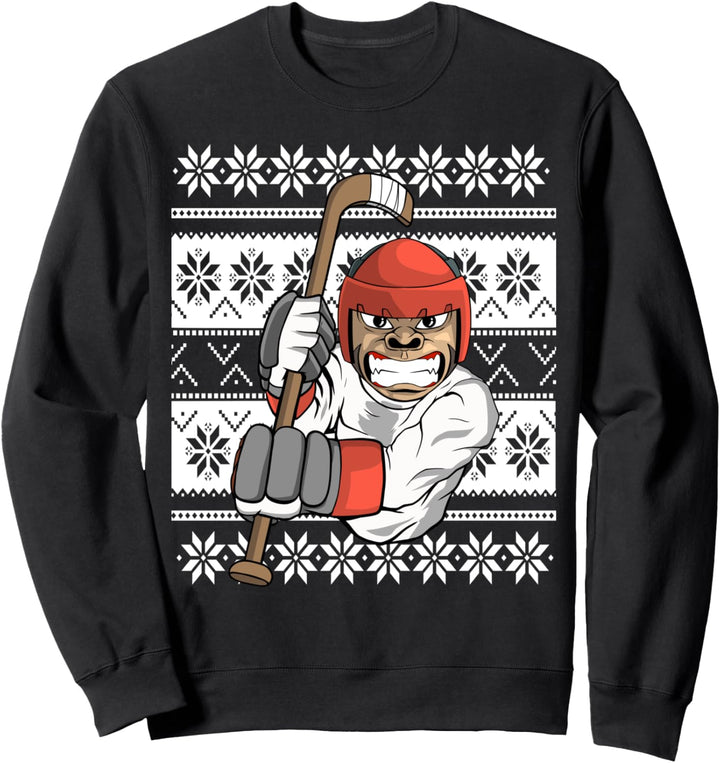 monkä Ugly Christmas Eishockey Sweatshirt