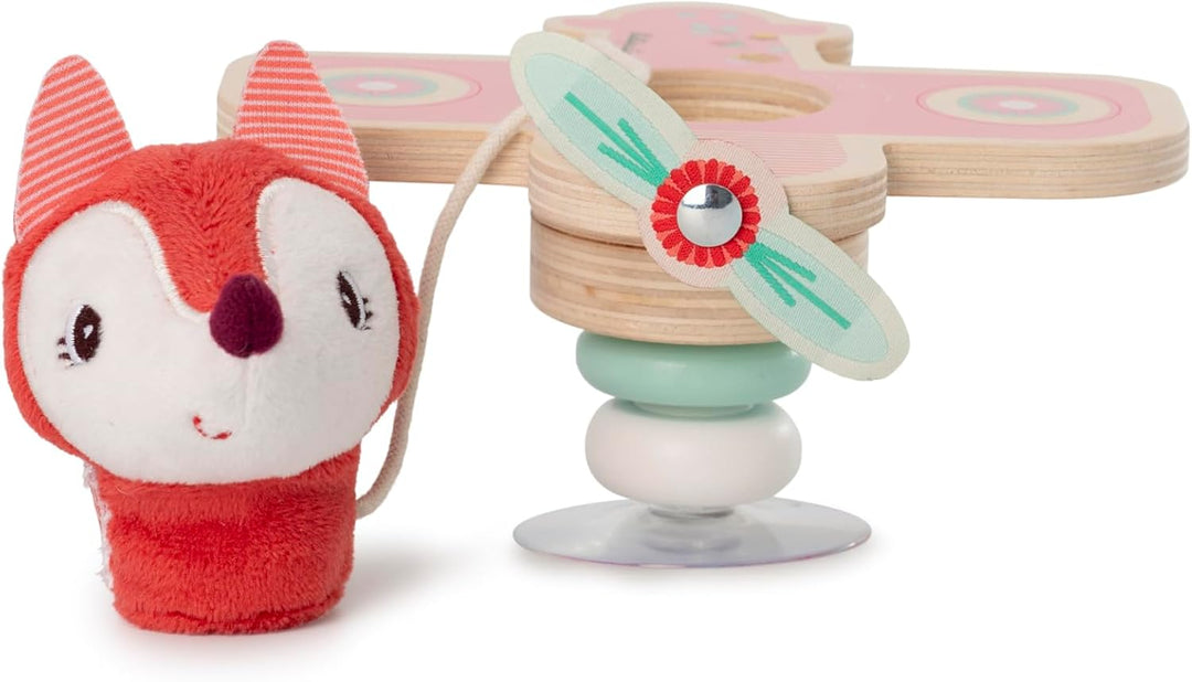 Lilliputiens - Alice im Flugzeug mit Saugnapf - Interaktives Spielzeug für Babys mit Glöckchen und H