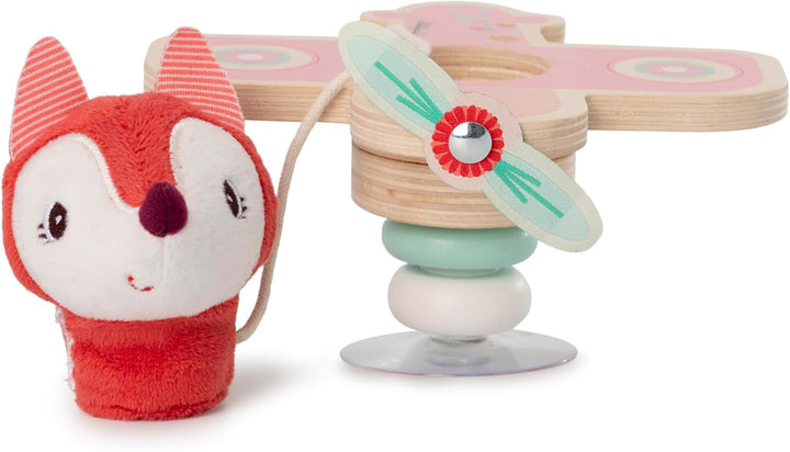 Lilliputiens - Alice im Flugzeug mit Saugnapf - Interaktives Spielzeug für Babys mit Glöckchen und H