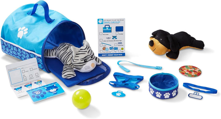 Melissa & Doug Tote & Tour Pet Travel Play Set , Pretend Play , Play Set , 3+ , Gift for Boy or Girl
