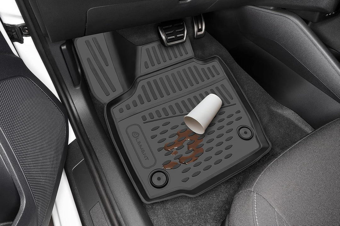 Element Passgenaue Premium 3D Gummimatten Fussmatten passend für Volkswagen Amarok, 2010-2024, 4 TLG