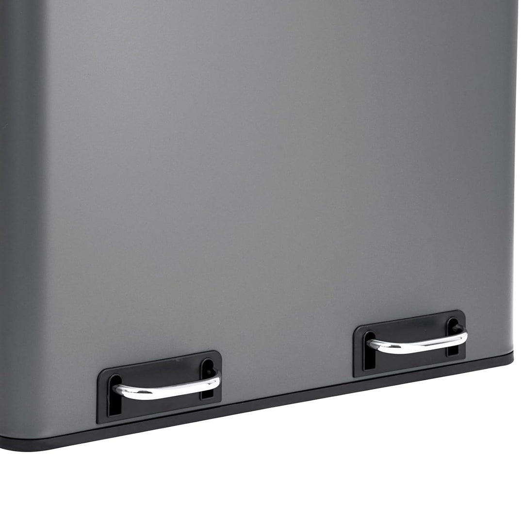 SVITA TM2X30 Treteimer 60 Liter Abfalleimer Mülleimer Design Mülltrennung Papierkorb Küchen-Ordnung