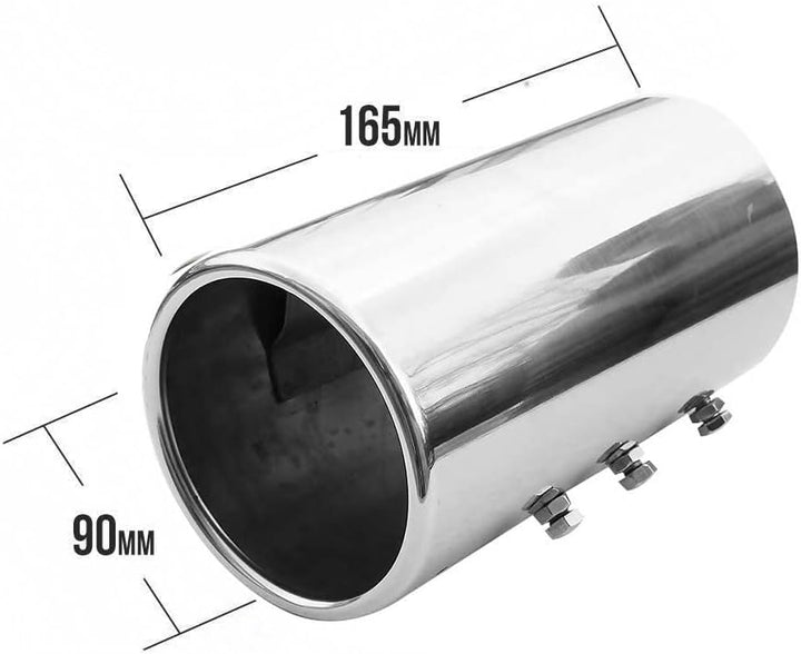 Auspuffblende Endrohr Auspuff Universell Schalldampf Endrohrblenden Blende Sport Edelstahl Rund bis
