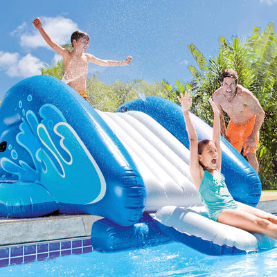 Intex 58849 - Aufblasbare Wasserrutsche, 48.6 x 27.7 x 57.0 Zoll, Quadratisch, Mehrfarbig, 6 Jahre b