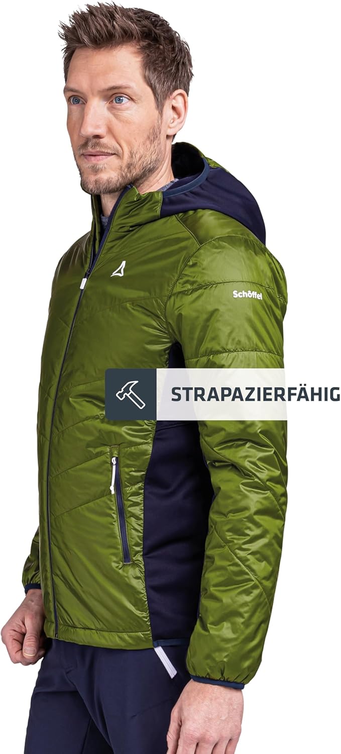 Schöffel Herren Hybrid Jacket Stams M, Wasserabweisende, atmungsaktive Outdoorjacke, Funktionsjacke