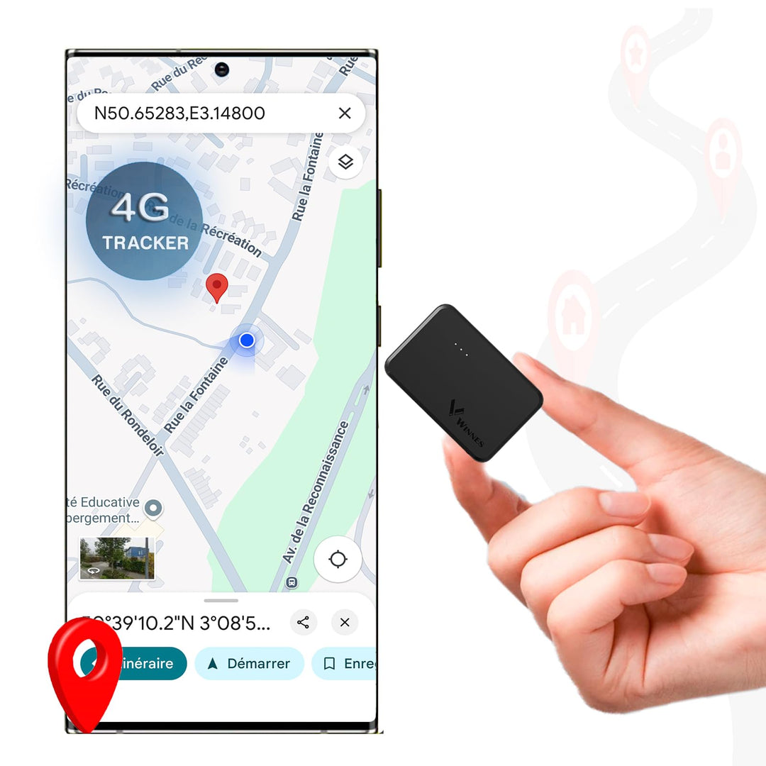 4G Mini Tracker für Auto, Motorrad, Kinder, Senioren, LKW's - Diebstahlschutz GPS Ortungsgerät mit E