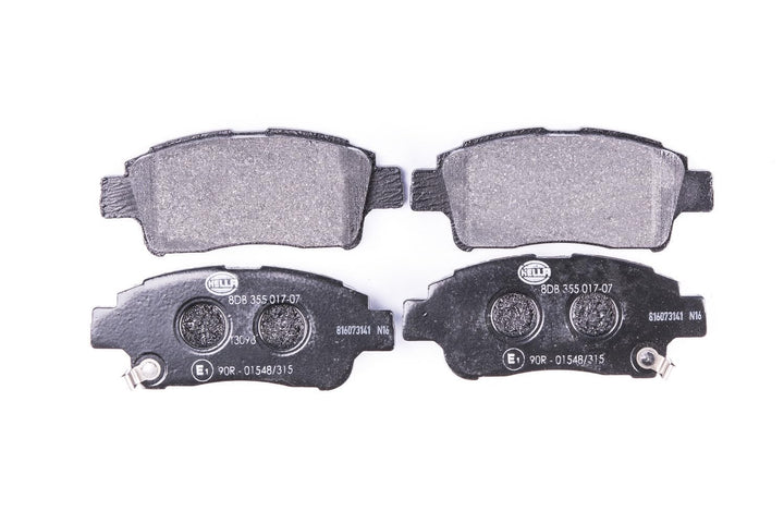 HELLA PAGID 8DB 355 017-071 Bremsbelagsatz - T3098 - Dicke/Stärke: 16.5mm - Bremssystem: Akebono - m
