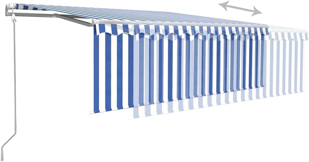 vidaXL Gelenkarmmarkise Automatisch mit Jalousie Markise Sonnenmarkise Balkonmarkise Sonnenschutz Si