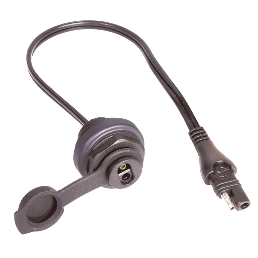 TecMate OptiMATE CABLE O-20, Witterungsbeständige SAE-Buchse, Armatureneinbau OptiMATE Witterungsbes