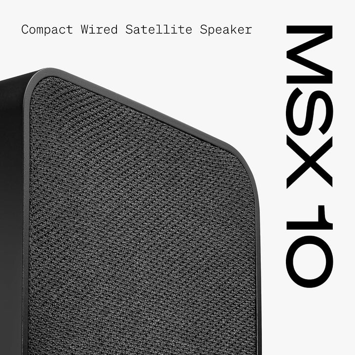 Cambridge Audio MSX 10 – Ultra-kompakte kabelgebundene Satellitenlautsprecher für Regal &amp; Desktop, B