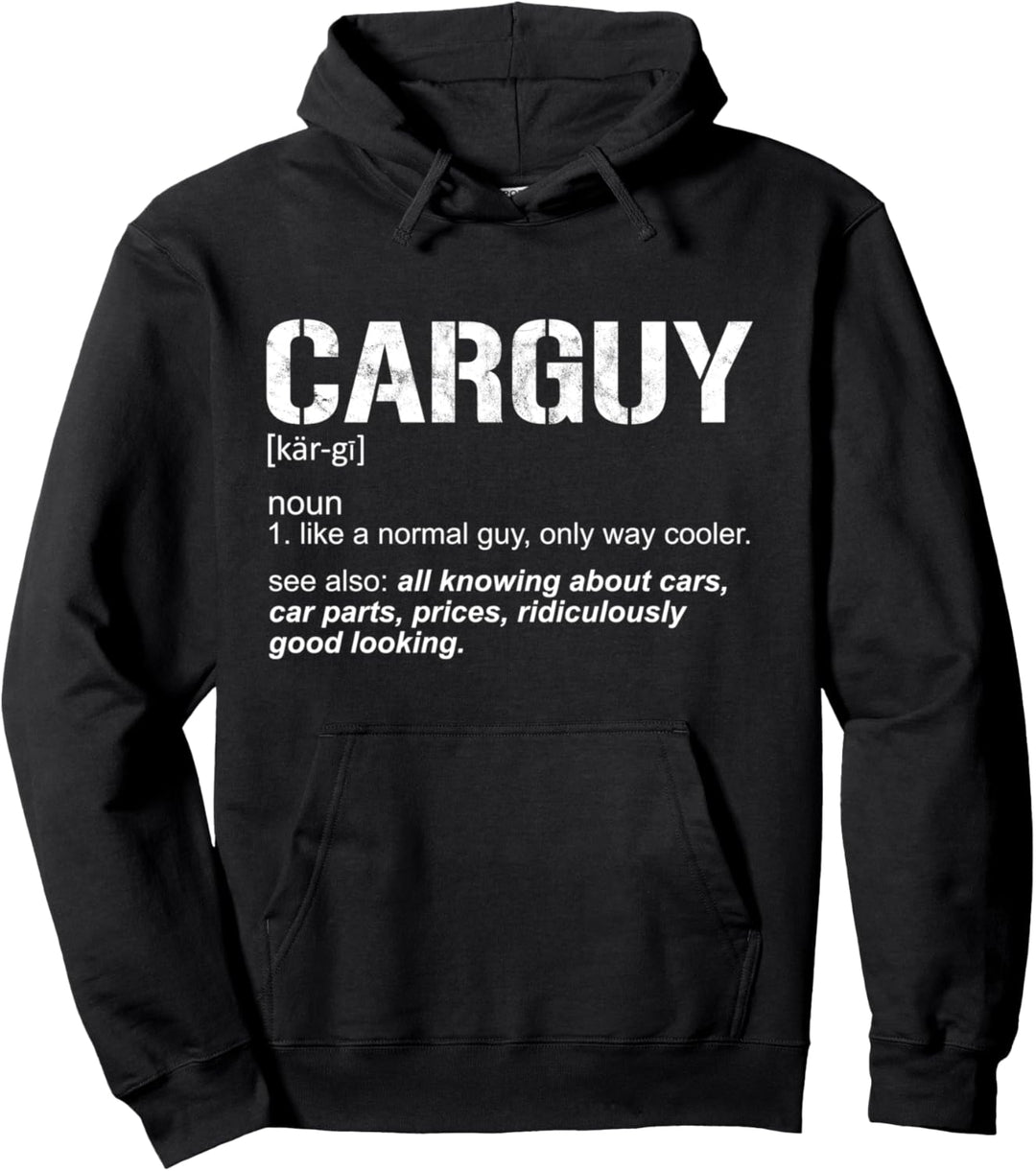 Lustige Carguy Definition Autoteile gut aussehender Mechaniker Pullover Hoodie