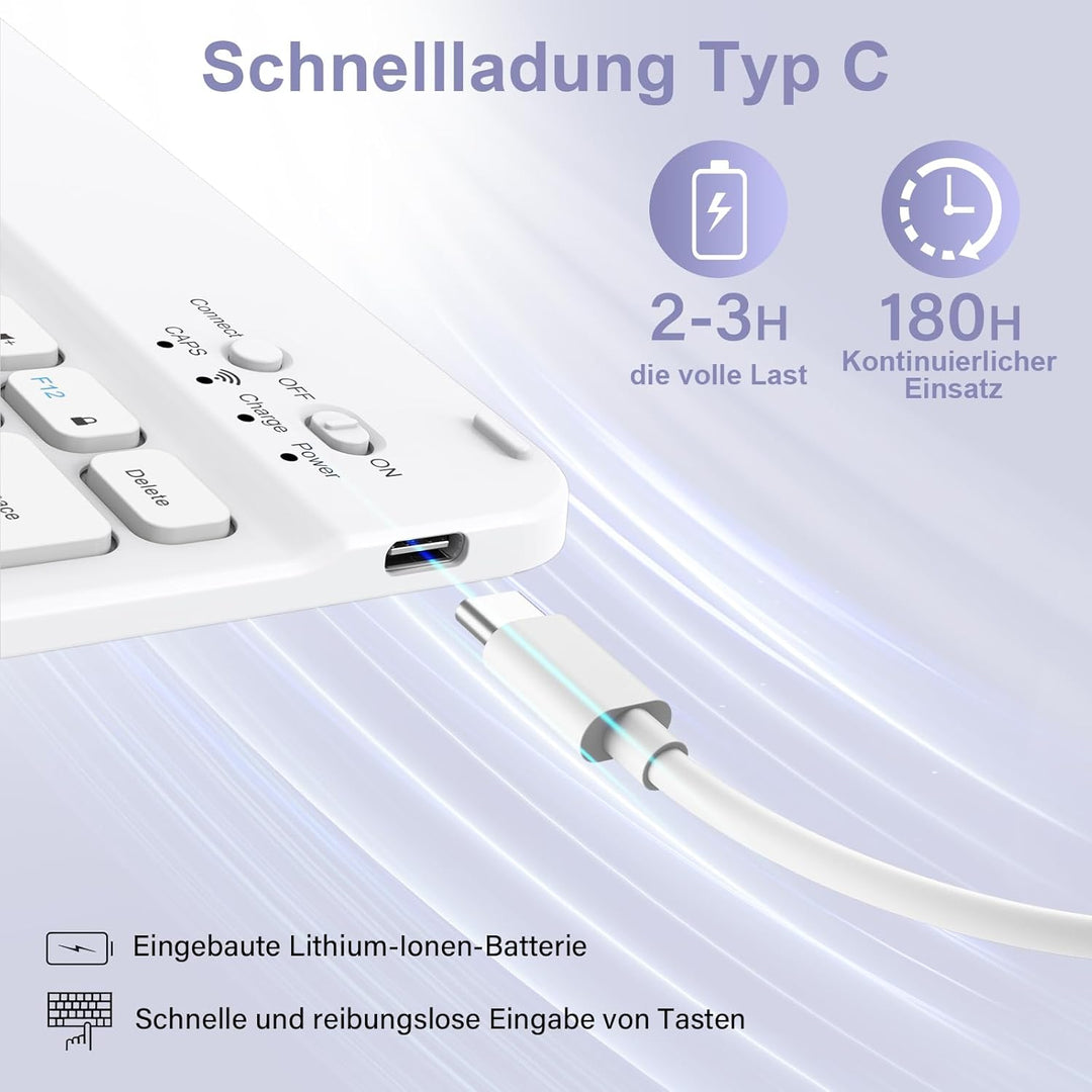 Tastatur Hülle für iPad Air 11 Zoll M3/M2 (2025/2024), iPad Air 5./4. Generation 2022/2020 10,9 Zoll