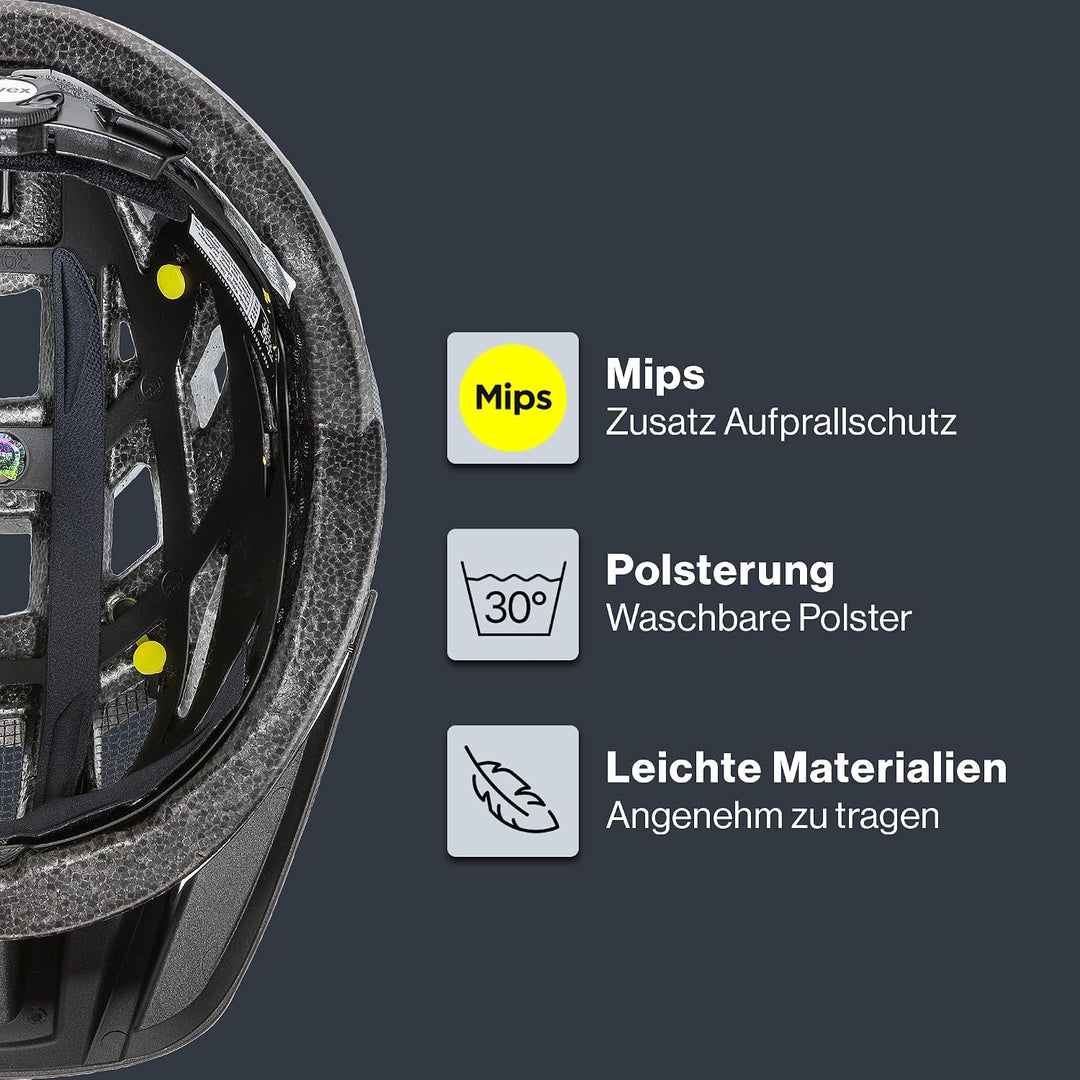 uvex i-vo cc MIPS - Leichter Allround-Helm für Damen und Herren - MIPS-Sysytem - erweiterbar mit LED