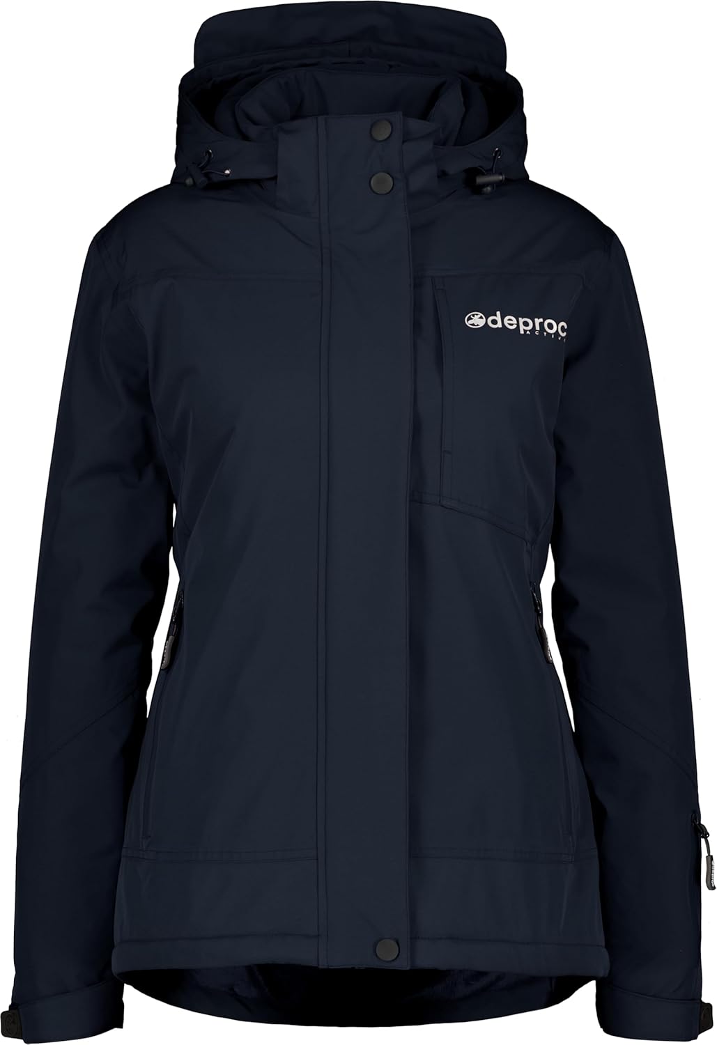Deproc Active Damen Winterjacke Skijacke Abnehmbare Kapuze Gefüttert Wasserdicht Wetterfest Windbrea