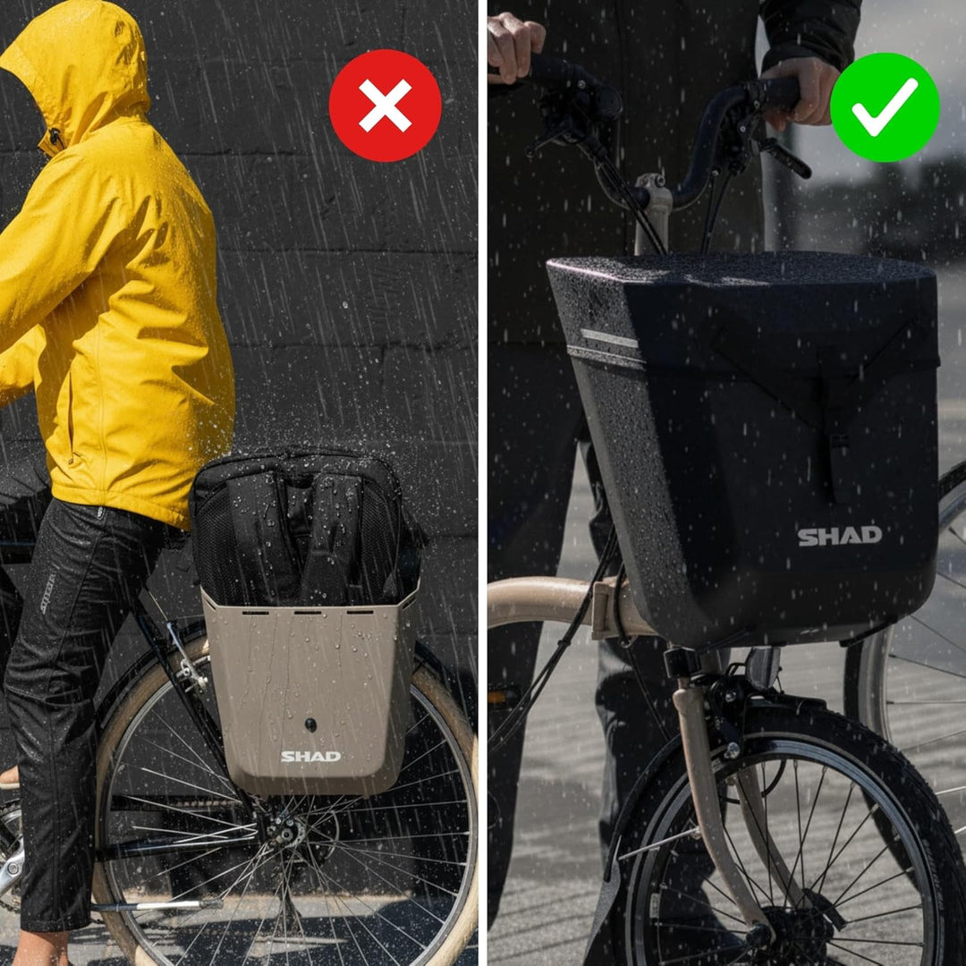 SHAD Bike Box Rain Hood - Wasserdichte Abdeckung für Bike Box 20L | Schutzabdeckung mit reflektieren
