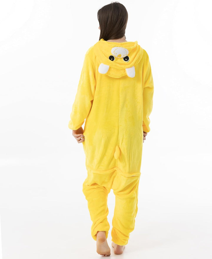 Glücksbärchi Kostüm Onesie Jumpsuit Karneval, gelb, XL XL Glücksbärchi Sonnenschein Gelb, XL Glücksb