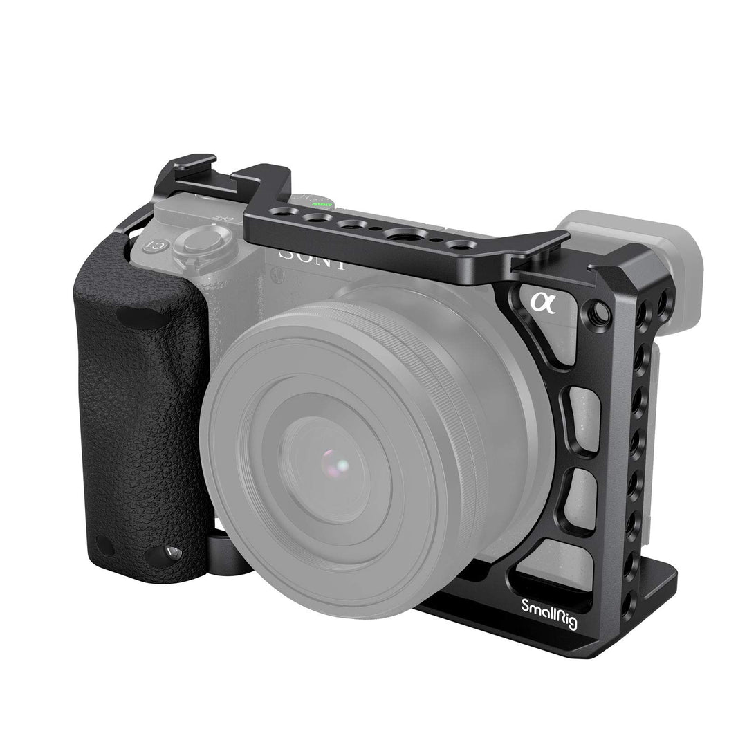SMALLRIG Kamerakäfig Käfig Cage mit Silikonhandgriff für Sony A6100/A6300/A6400 Kamera - 3164