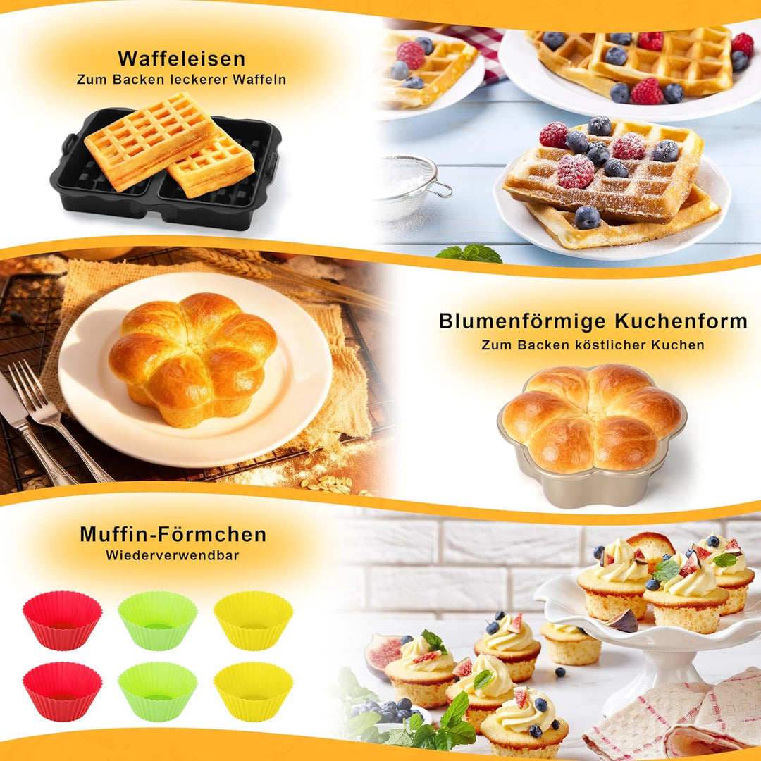 Ninja Heissluftfritteuse Zubehör, Airfryer Zubehör für Ninja Foodi Max Dual Zone AF300EU AF400EU AF5