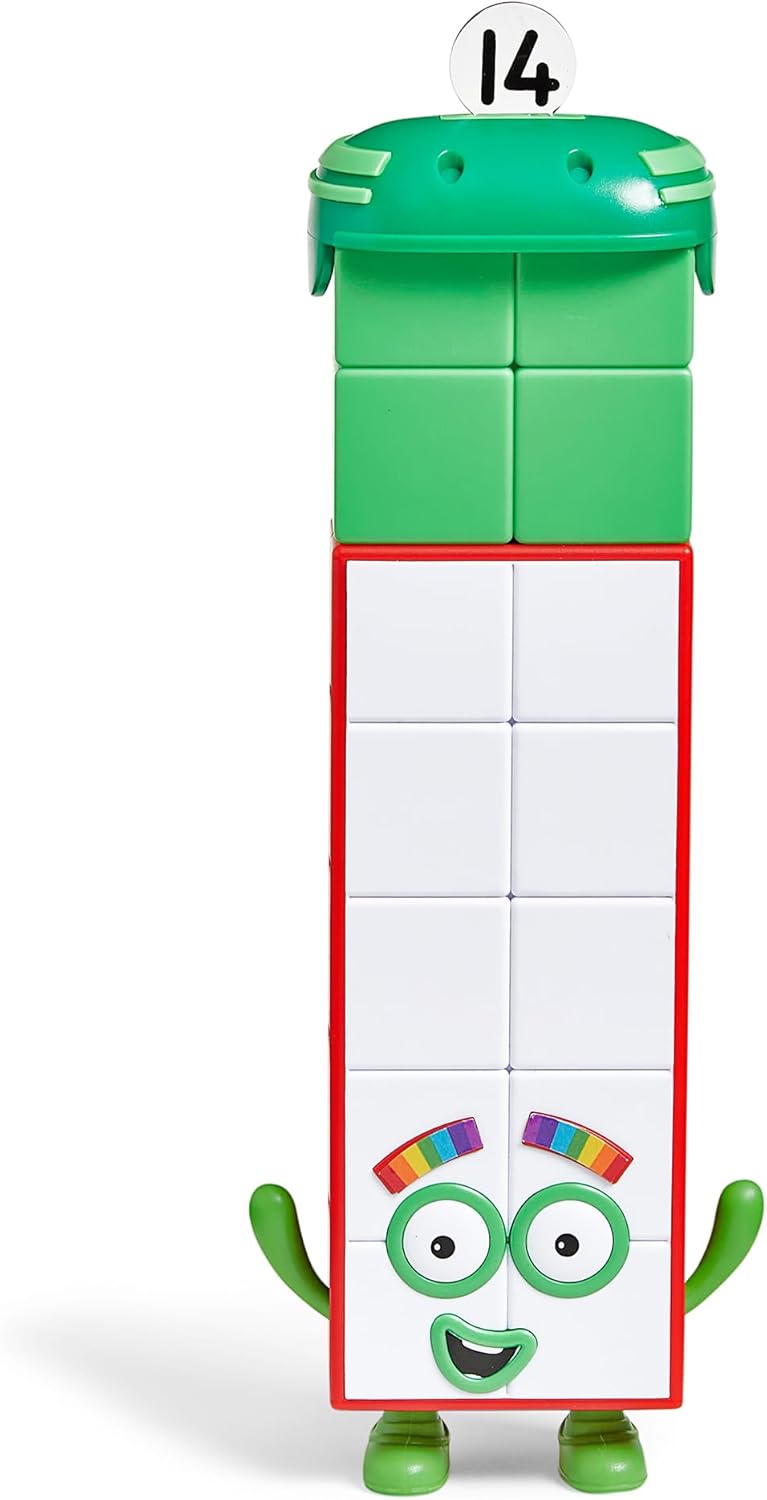 Learning Resources Numberblocks Dreizehn und Vierzehn, Figur und Lernspielzeug zum Erlernen von Zahl