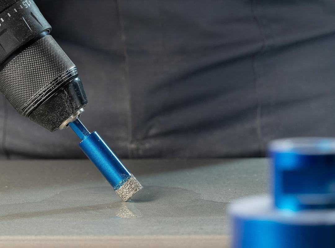 Profi Fliesenbohrer 6mm BIT Adapter - Diamantbohrer für Feinsteinzeug, harte Fliesen uvm. Diamantboh