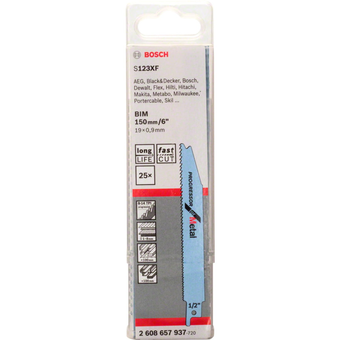 Bosch Professional 2608657937 Säbelsägeblätter - S 123 XF, 25 teilig
