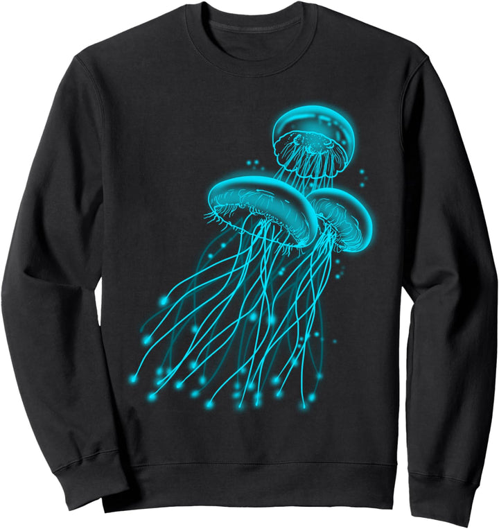 Qualle Ozean lustige Grafik Sweatshirt