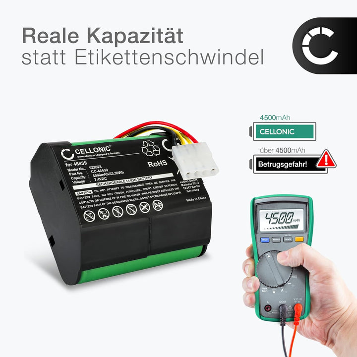 CELLONIC Akku kompatibel mit Vorwerk Kobold VR100, VX100 (Vorwerk 46439) 4500mAh 1x 4500mAh, 1x 4500