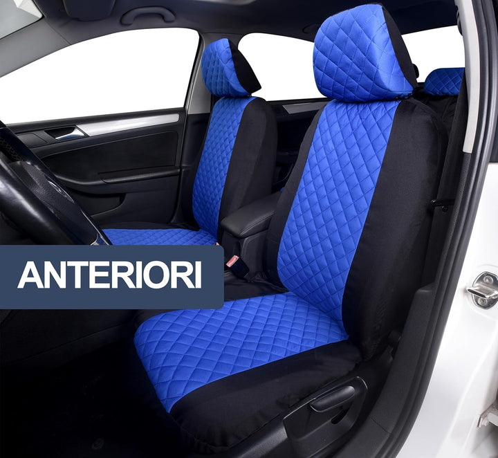 Auto Accessori Lupex A23 Universal Auto Sitzbezug Schonbezüge Vorne Hinten (Komplett-Set zweifarbig,